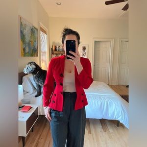 Vintage Julian Taylor red blazer.